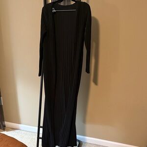 Elegant Black Maxi 2 Piece Set